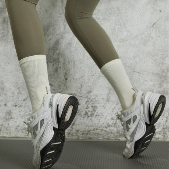 [M] Toes Plain Yoga Pilates Non-Slip Grip Sock for Women