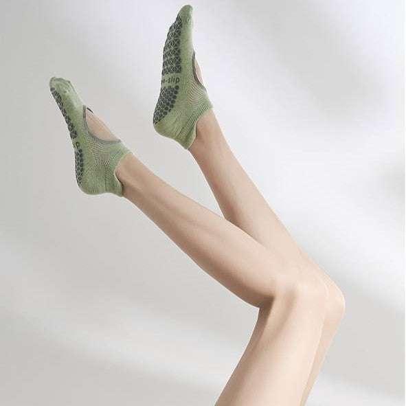 [S] Yoga Pilates Non-Slip Grip Sock for Women
