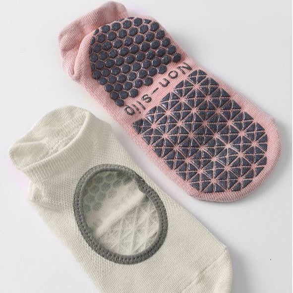 [S] Yoga Pilates Non-Slip Grip Sock for Women