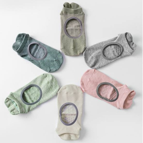 [S] Yoga Pilates Non-Slip Grip Sock for Women