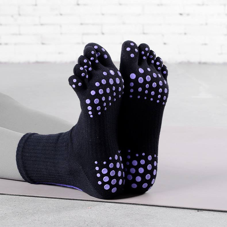 [M] Toes Yoga Pilates Non-Slip Grip Sock for Women