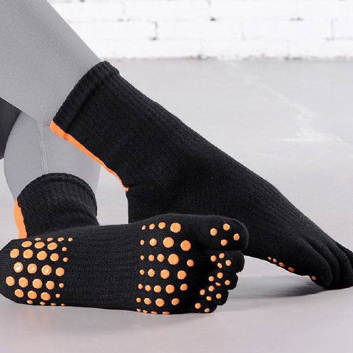 [M] Toes Yoga Pilates Non-Slip Grip Sock for Women