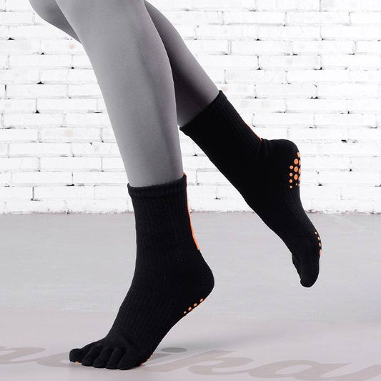 [M] Toes Yoga Pilates Non-Slip Grip Sock for Women