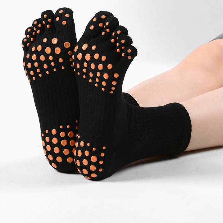 [M] Toes Yoga Pilates Non-Slip Grip Sock for Women