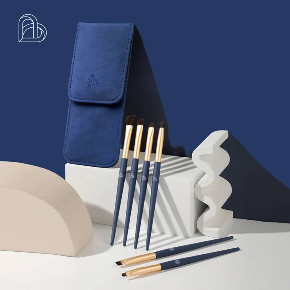 BLJ Classic Blue Makeup Brush Set