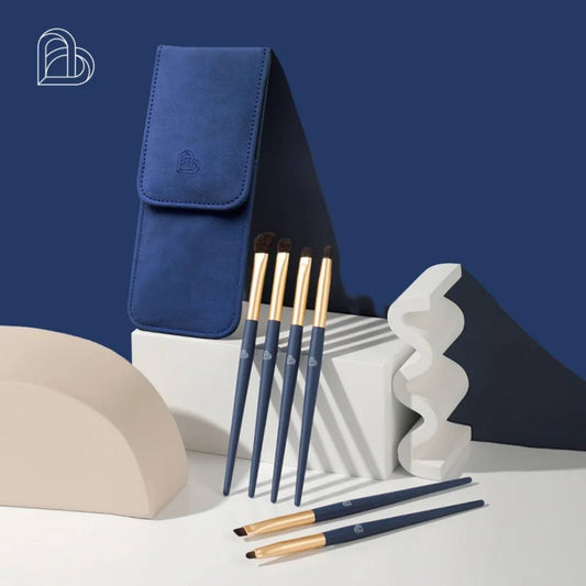 BLJ Classic Blue Makeup Brush Set