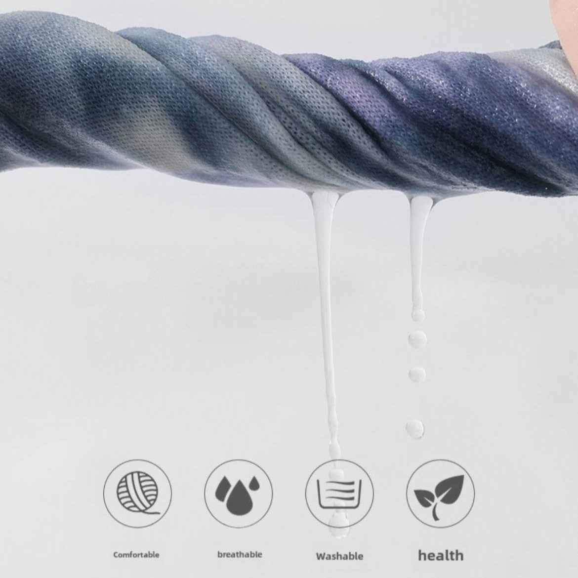 [M] Tie Dye Colored Yoga Pilates Non-Slip Grip Sock