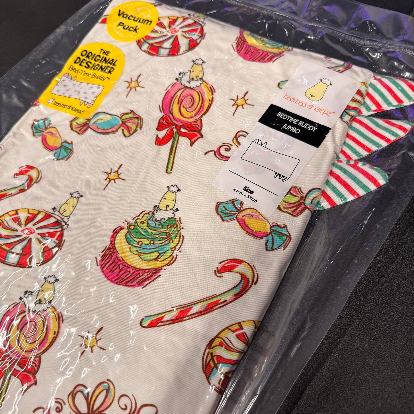 Baabaasheep Sweetmas Wonderland 2025 Holiday Season White Pillow