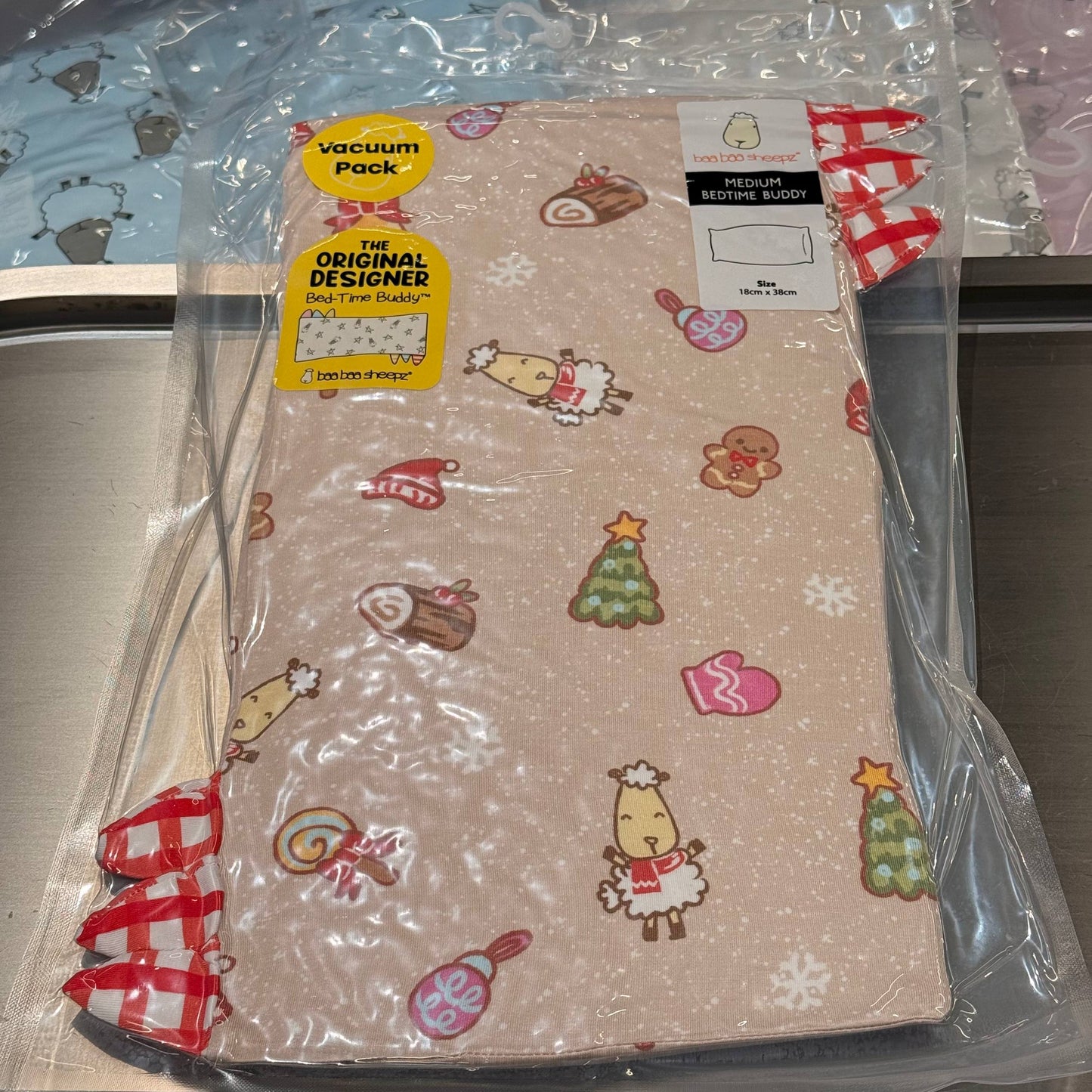 Baabaasheep Christmas Beige Holiday Season Pillow