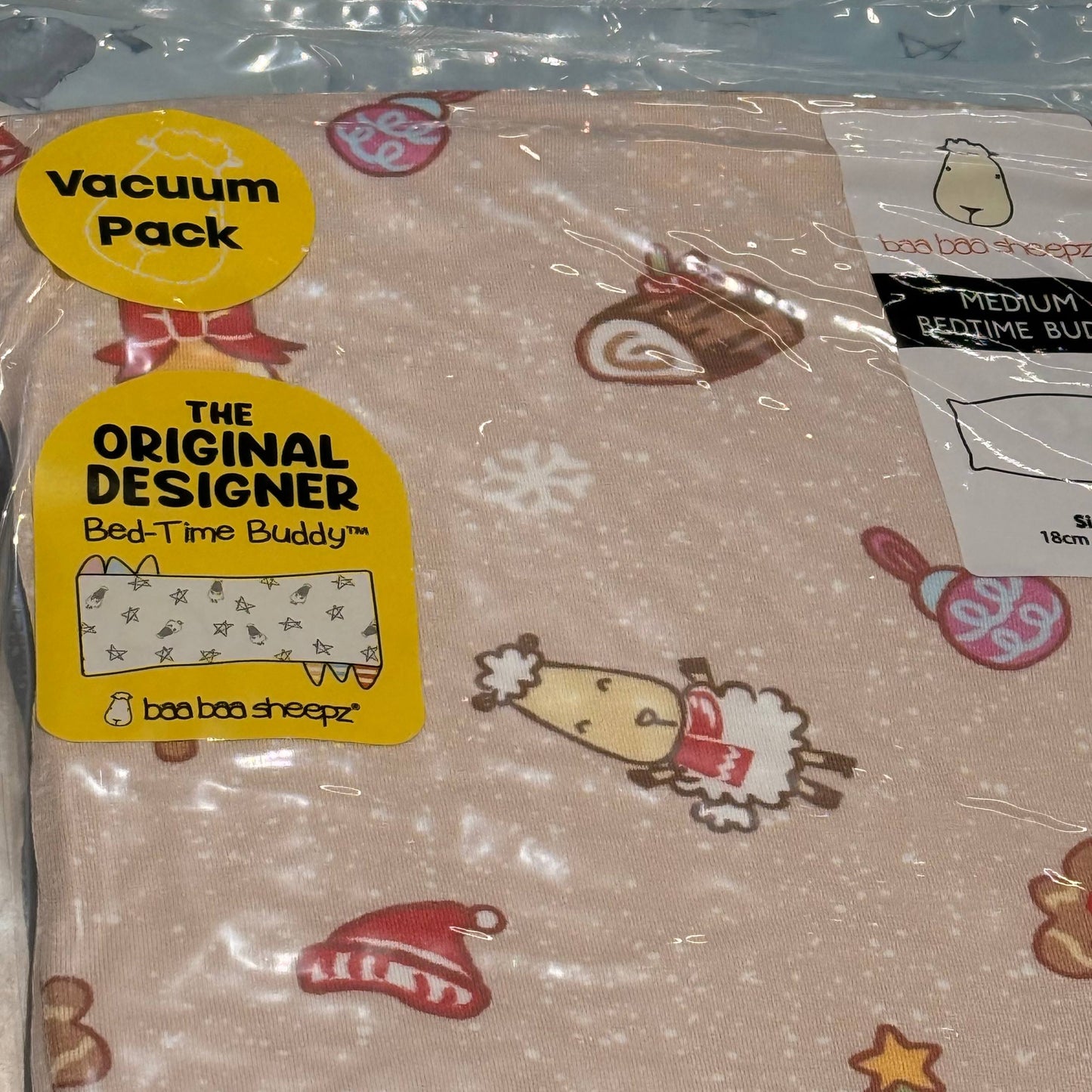 Baabaasheep Christmas Beige Holiday Season Pillow