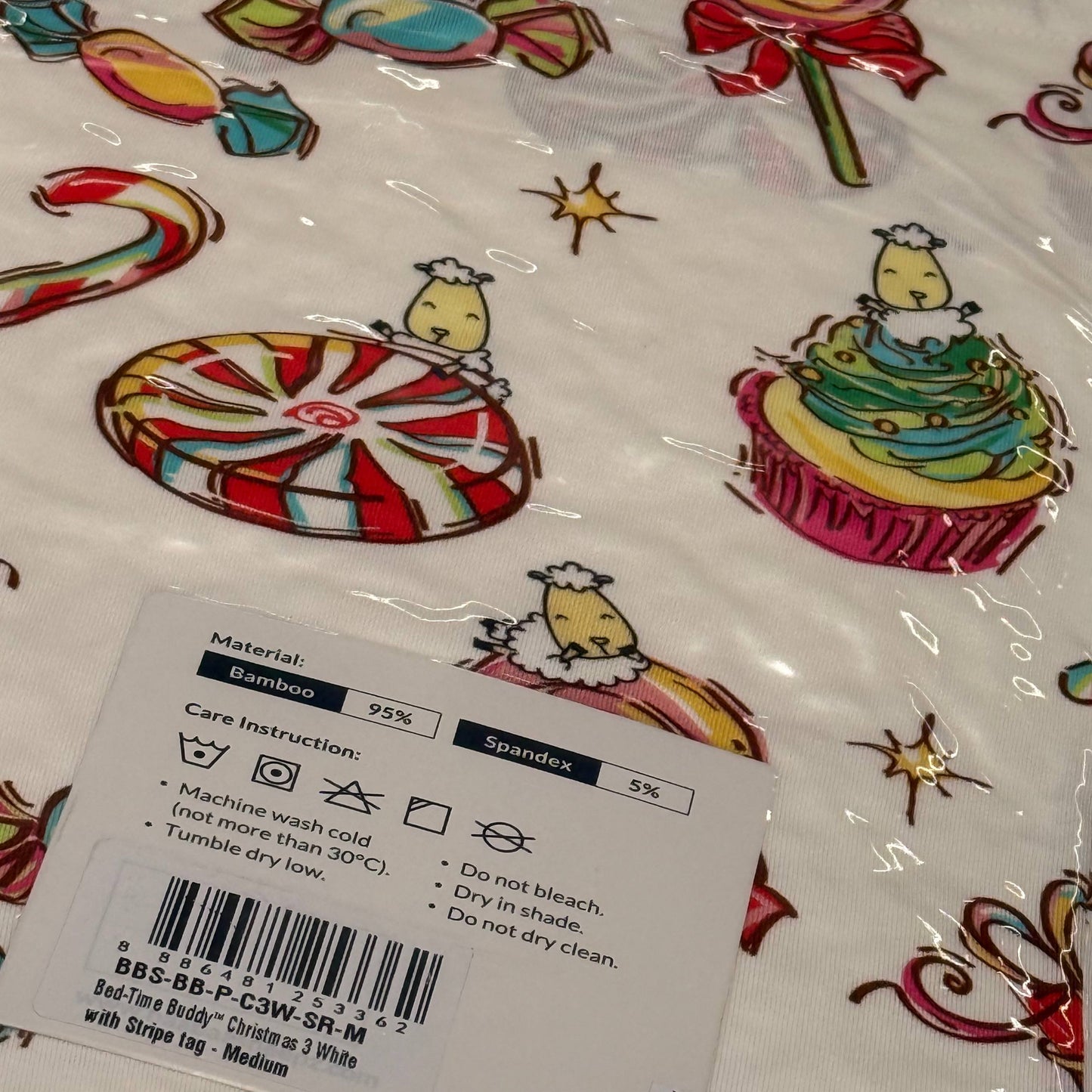 Baabaasheep Sweetmas Wonderland 2025 Holiday Season White Pillow