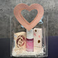 GIFT BOX - Pink Heart Clear PVC Bag