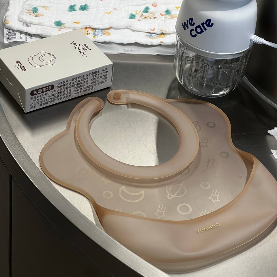 YeehoO Baby Waterproof Silicone Feeding Bib