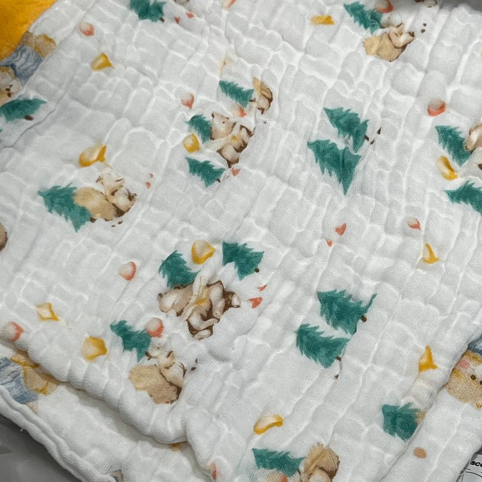 [Scoornest] 4in1 Set Six-Layered Baby Washcloth Towels (4 types)