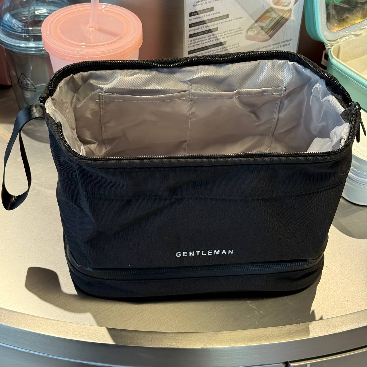 GENTLEMAN Men's Toiletry Travel Storage Organizer Pouch