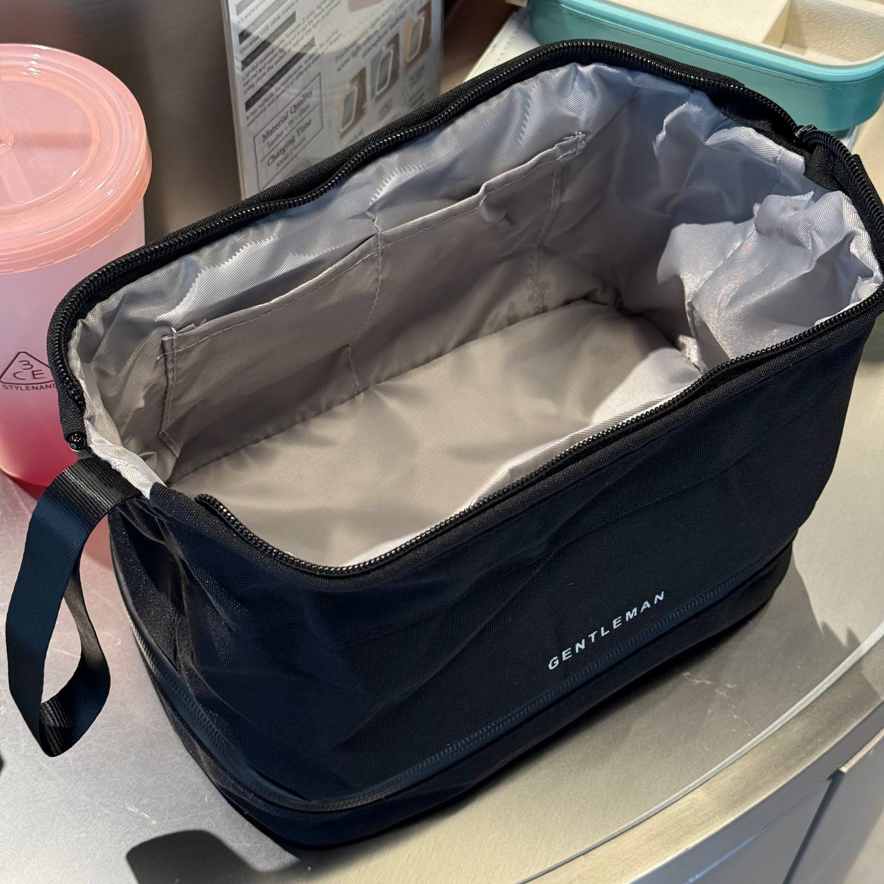 GENTLEMAN Men's Toiletry Travel Storage Organizer Pouch