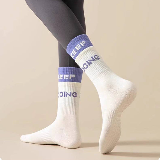 [M] Yoga Pilates Non-Slip Grip Sock for Women