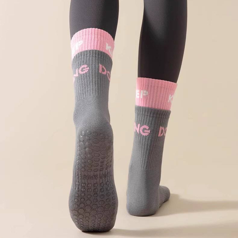 [M] Yoga Pilates Non-Slip Grip Sock for Women