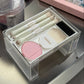 Oeiez Mini Travel Pocket Cosmetic Brush Kit 8-in-1 Sliding Box