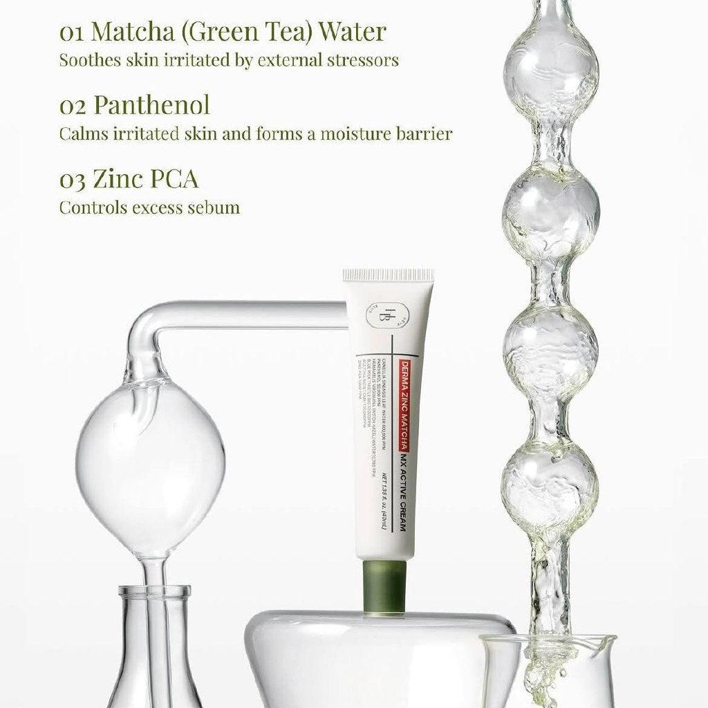 HEVEBLUE Derma Zinc Matcha Mx Active Cream 40ml