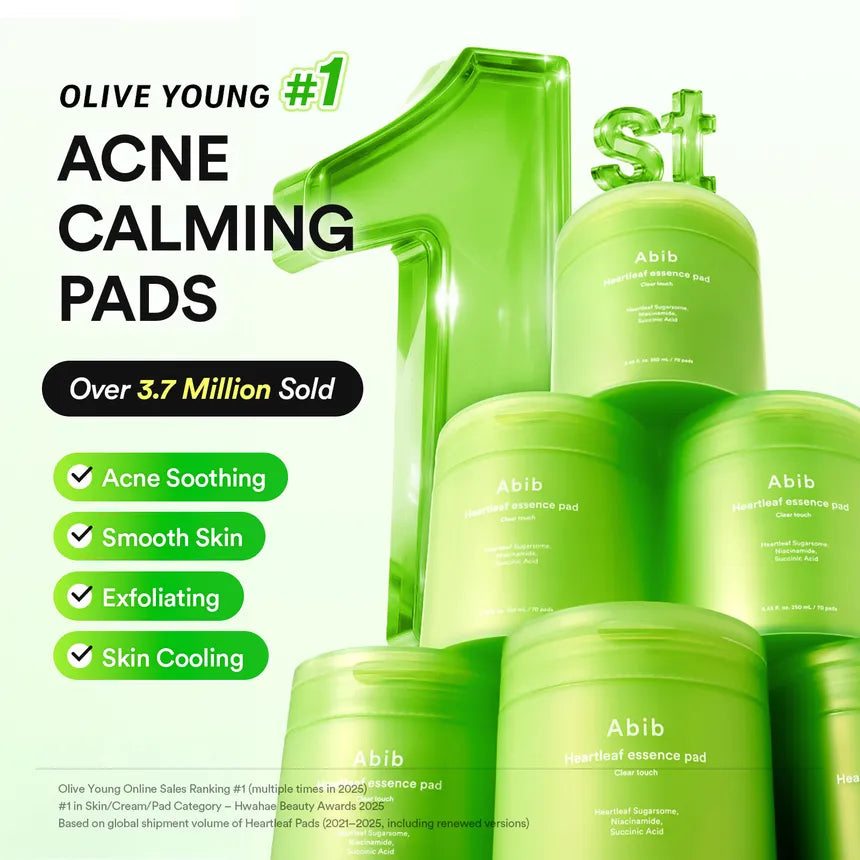 ABIB Heartleaf Essence Pad Clear Touch 70pcs