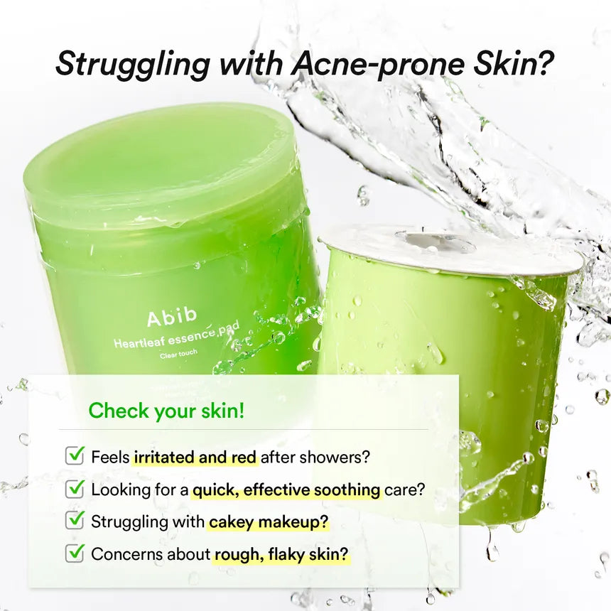 ABIB Heartleaf Essence Pad Clear Touch 70pcs