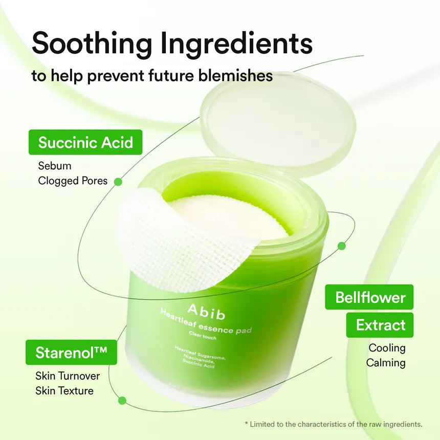 ABIB Heartleaf Essence Pad Clear Touch 70pcs