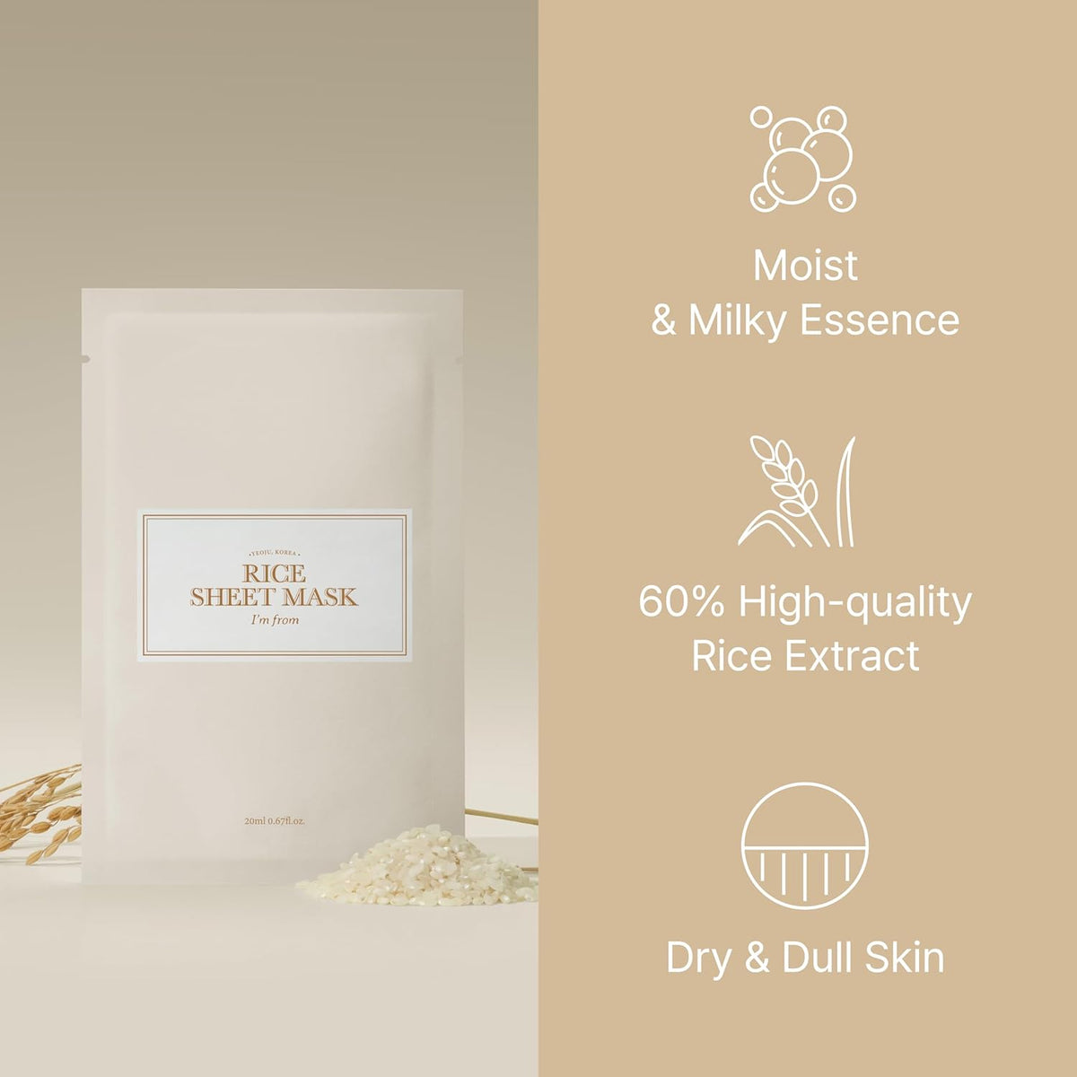 I'M FROM Rice Sheet Mask 1EA
