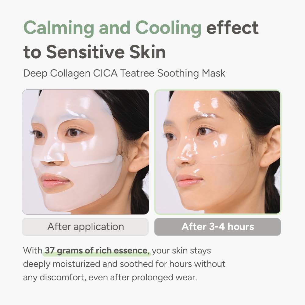 SUNGBOON EDITOR Deep Collagen Cica Teatree Soothing Mask (1EA)