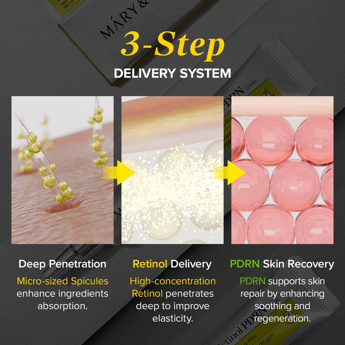 MARY & MAY Spicule Retinol PDRN Cream 15g