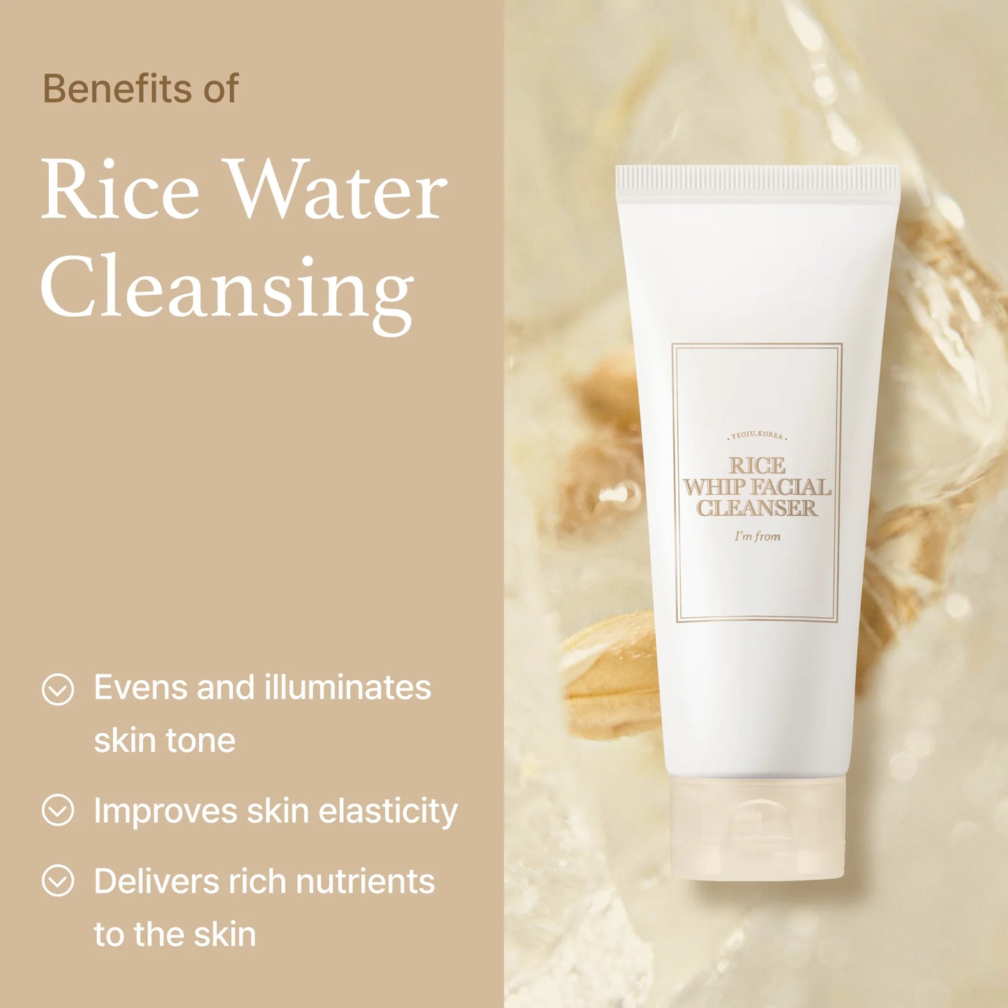 I'M FROM Rice Whip Facial Cleanser 150ml