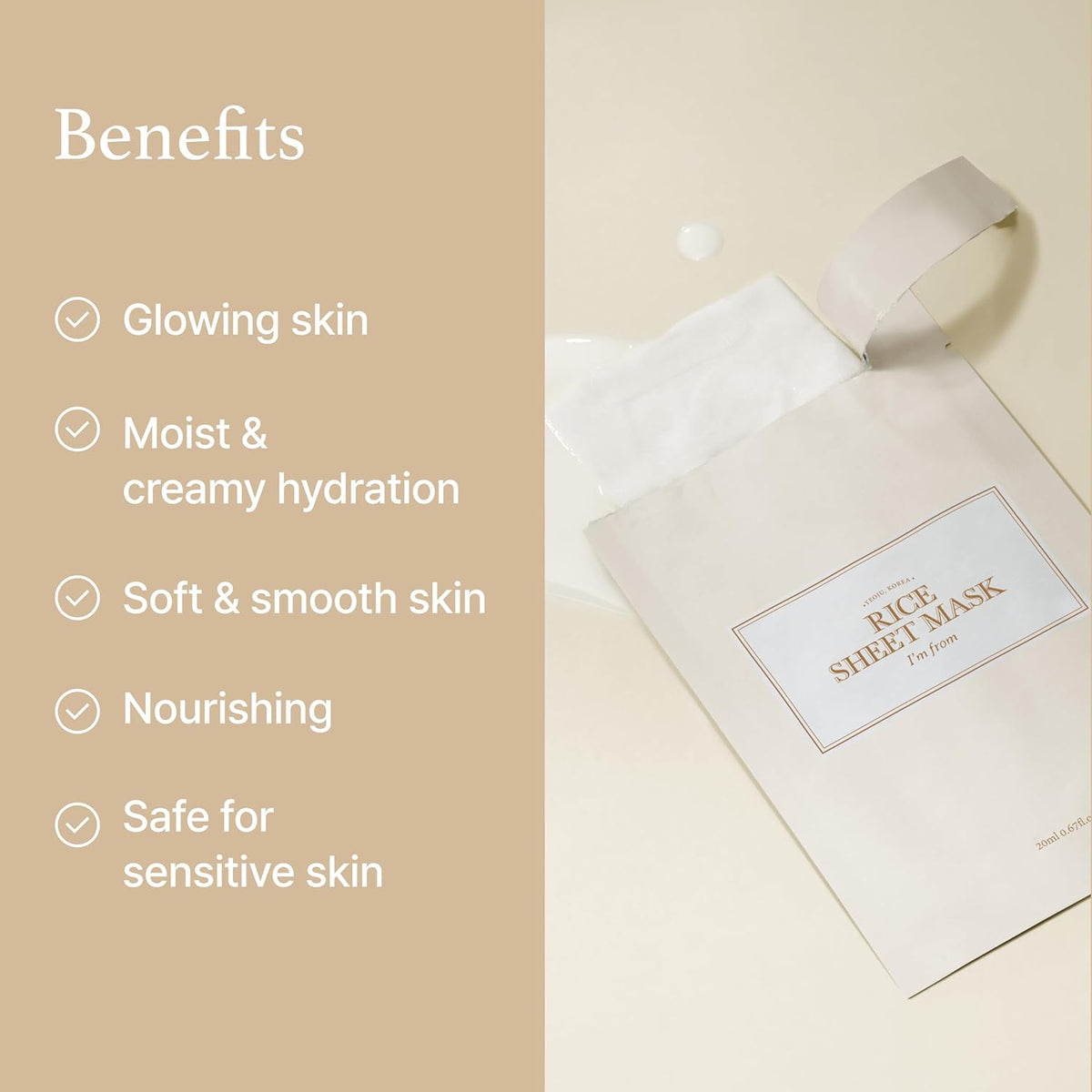I'M FROM Rice Sheet Mask 1EA