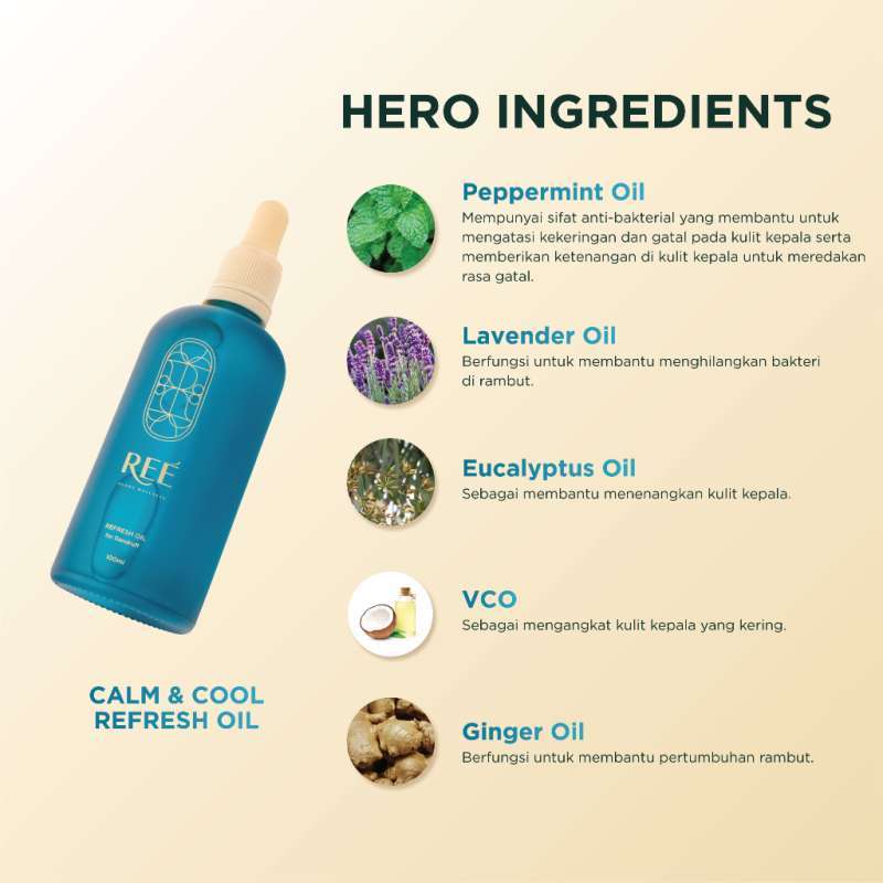 Ree Derma Calm & Cool Refresh Hair Oil 100ml