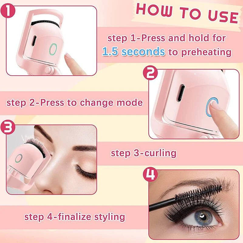 Heated Electric Eyelash Curler (2 colors)