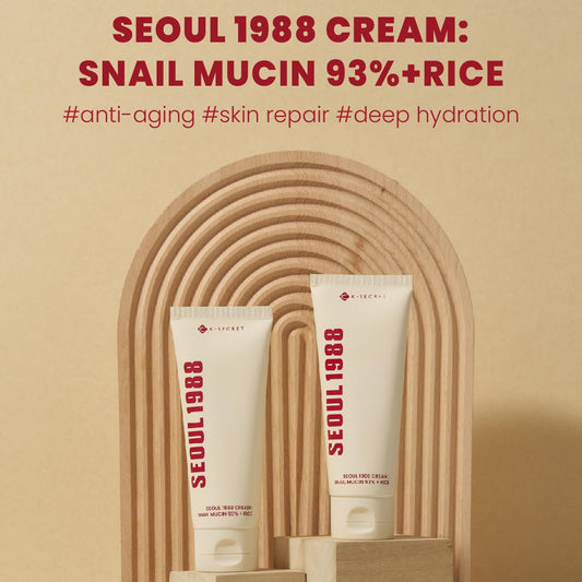 KSECRET Seoul 1988 Cream : Snail Mucin 93% + Rice 100ml