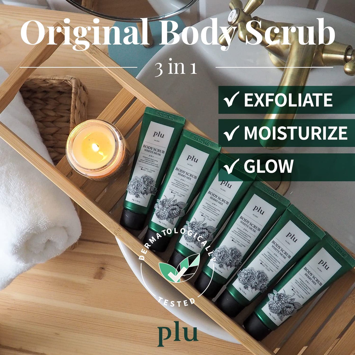 PLU Body Scrub 200g (4 Scents)