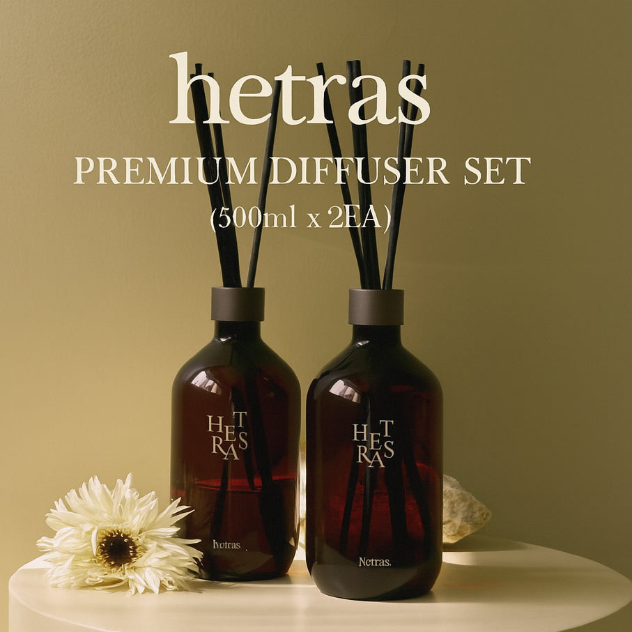 Hetras Premium Diffuser 500ml x2 Box Set