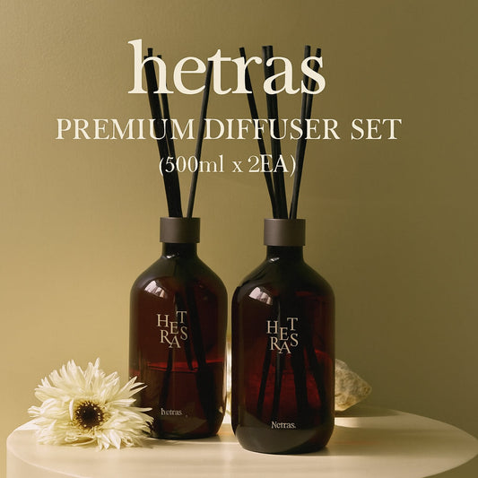 Hetras Premium Diffuser 500ml x2 Box Set