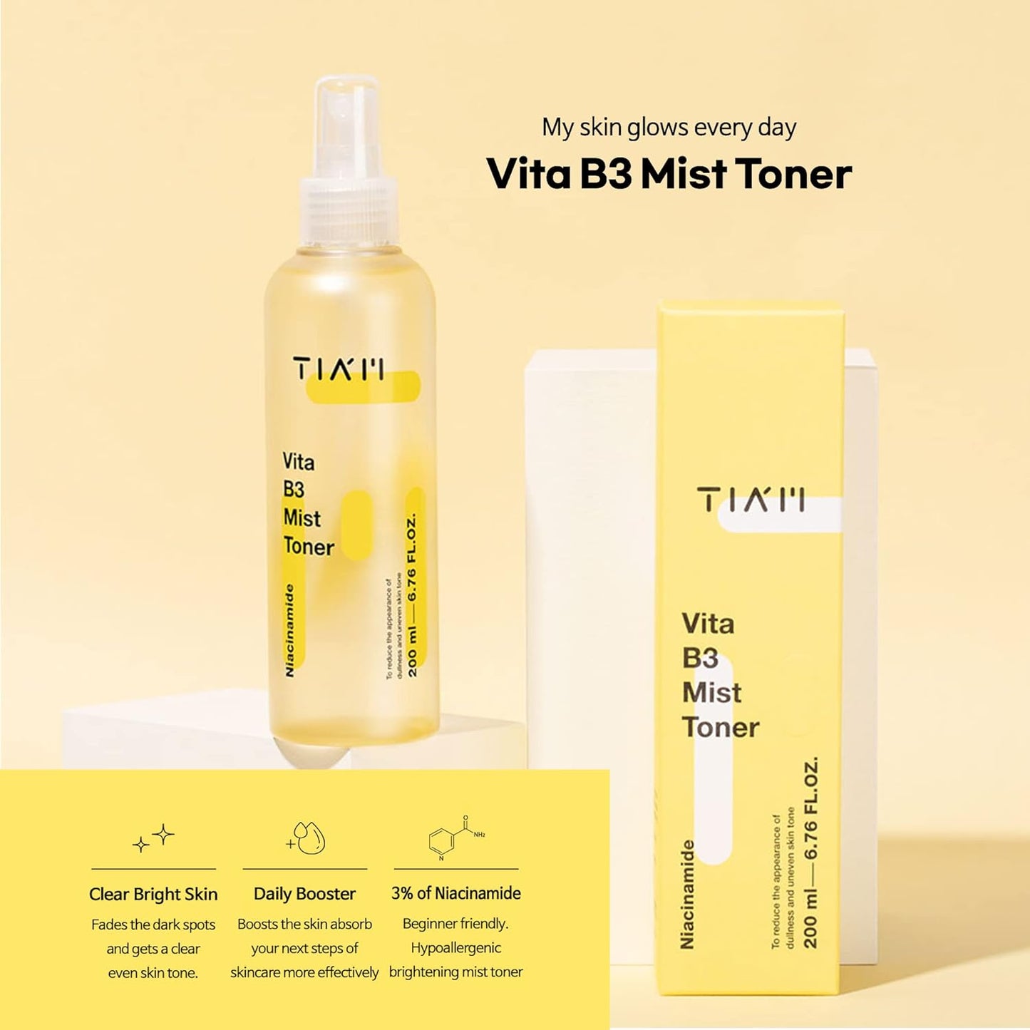 TIA'M Vita B3 Mist Toner 200ml