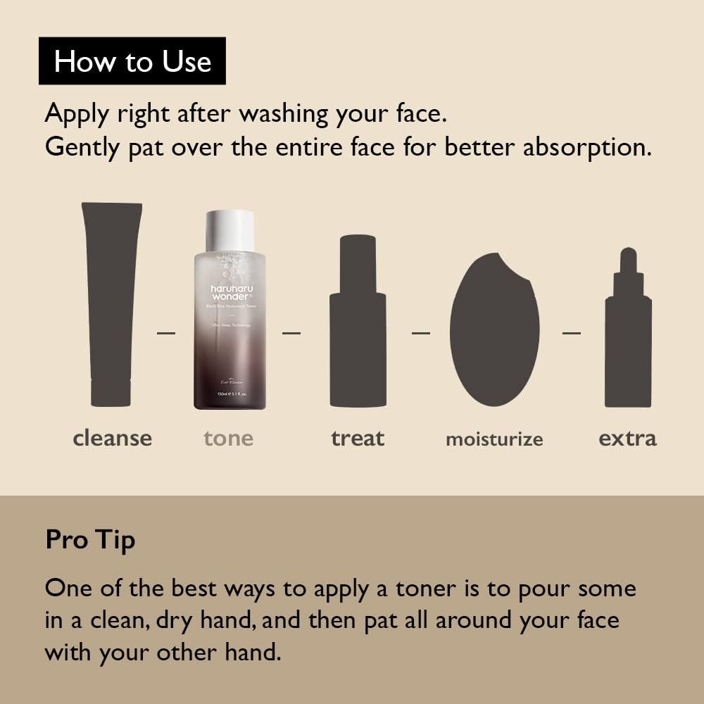 HARUHARU WONDER Black Rice Hyaluronic Toner 150ml (Normal Version)