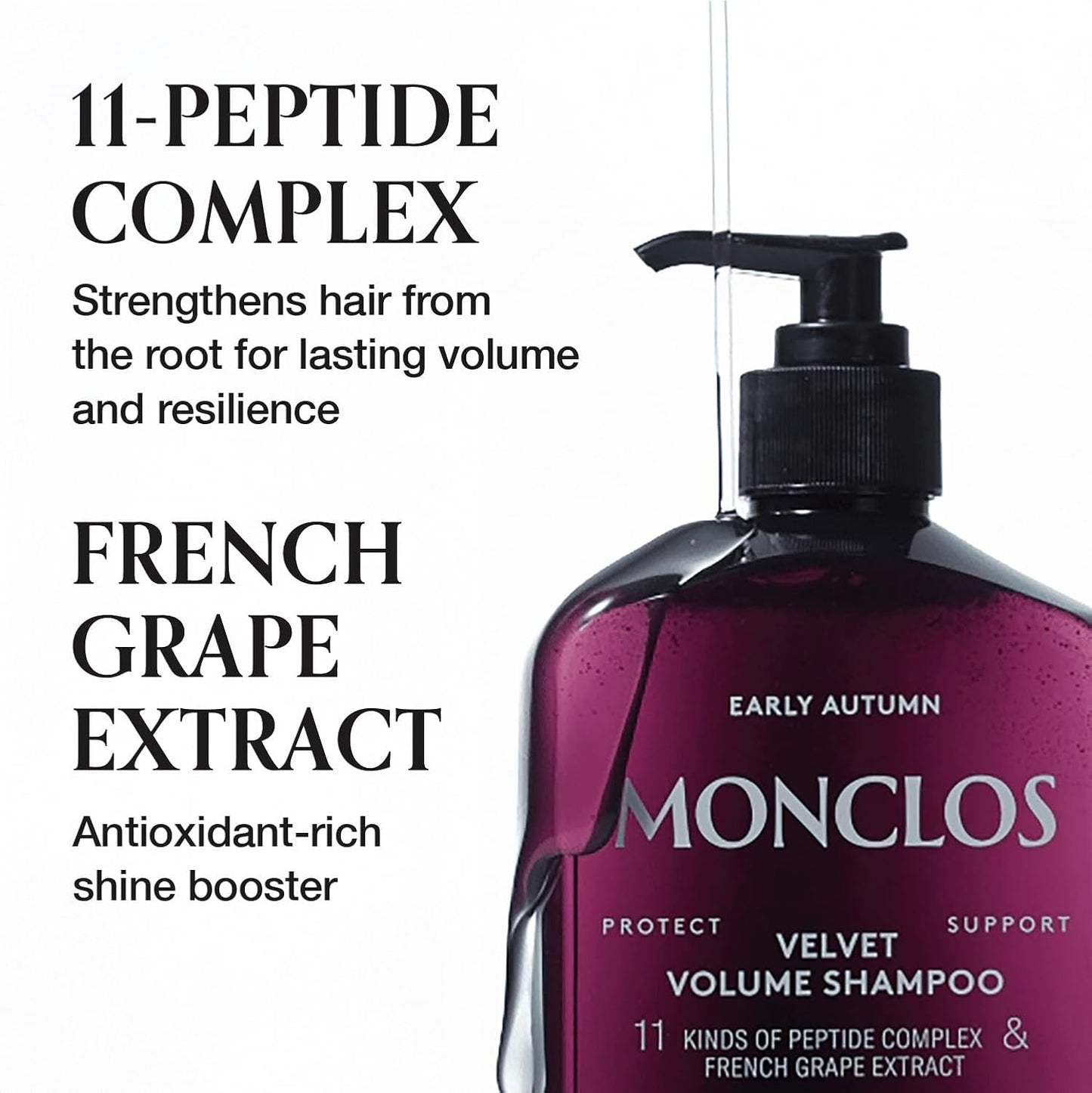 MONCLOS Velvet Volume Shampoo 300ml