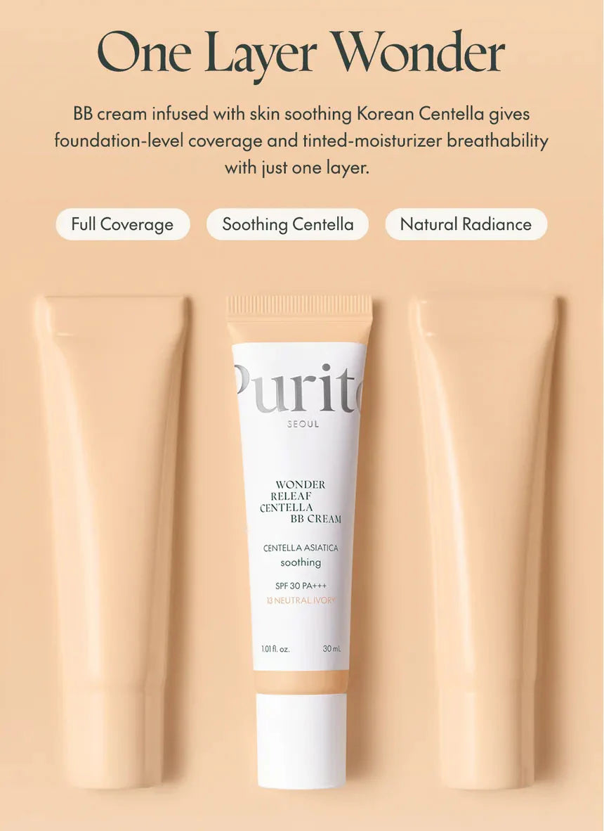 PURITO Wonder Releaf Centella BB Cream (2 Shades)