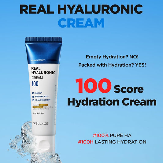 WELLAGE Real Hyaluronic 100 Cream 80ml