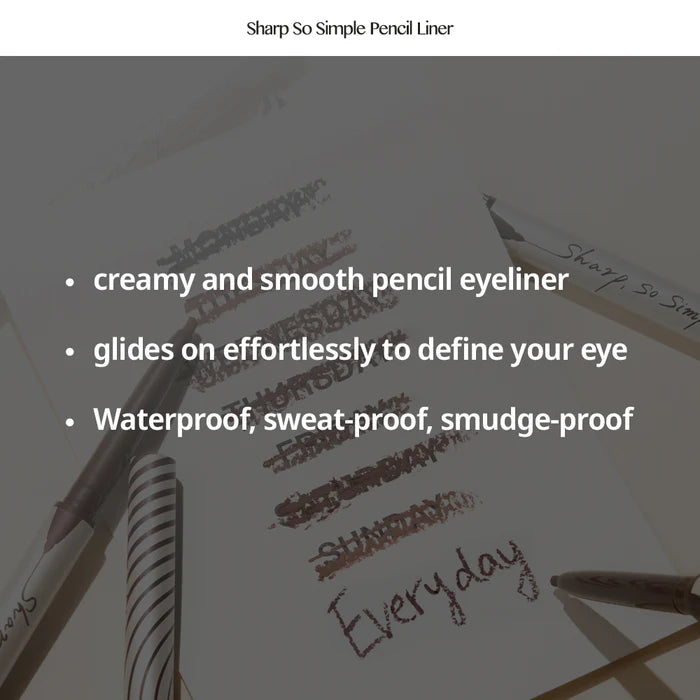 CLIO Sharp So Simple Waterproof Pencil Liner (1 Shade)