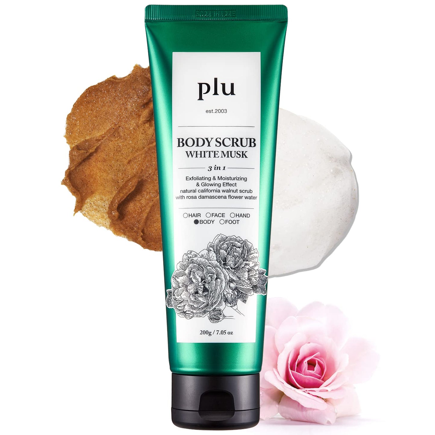 PLU Body Scrub 200g (4 Scents)