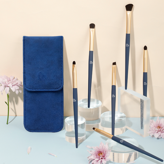 BLJ Classic Blue Makeup Brush Set