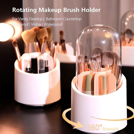 Makeup Brush Holder Rotating Organizer