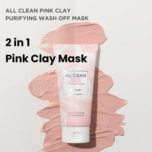HEIMISH All Clean Pink Clay Purifying Washoff Mask (150g)