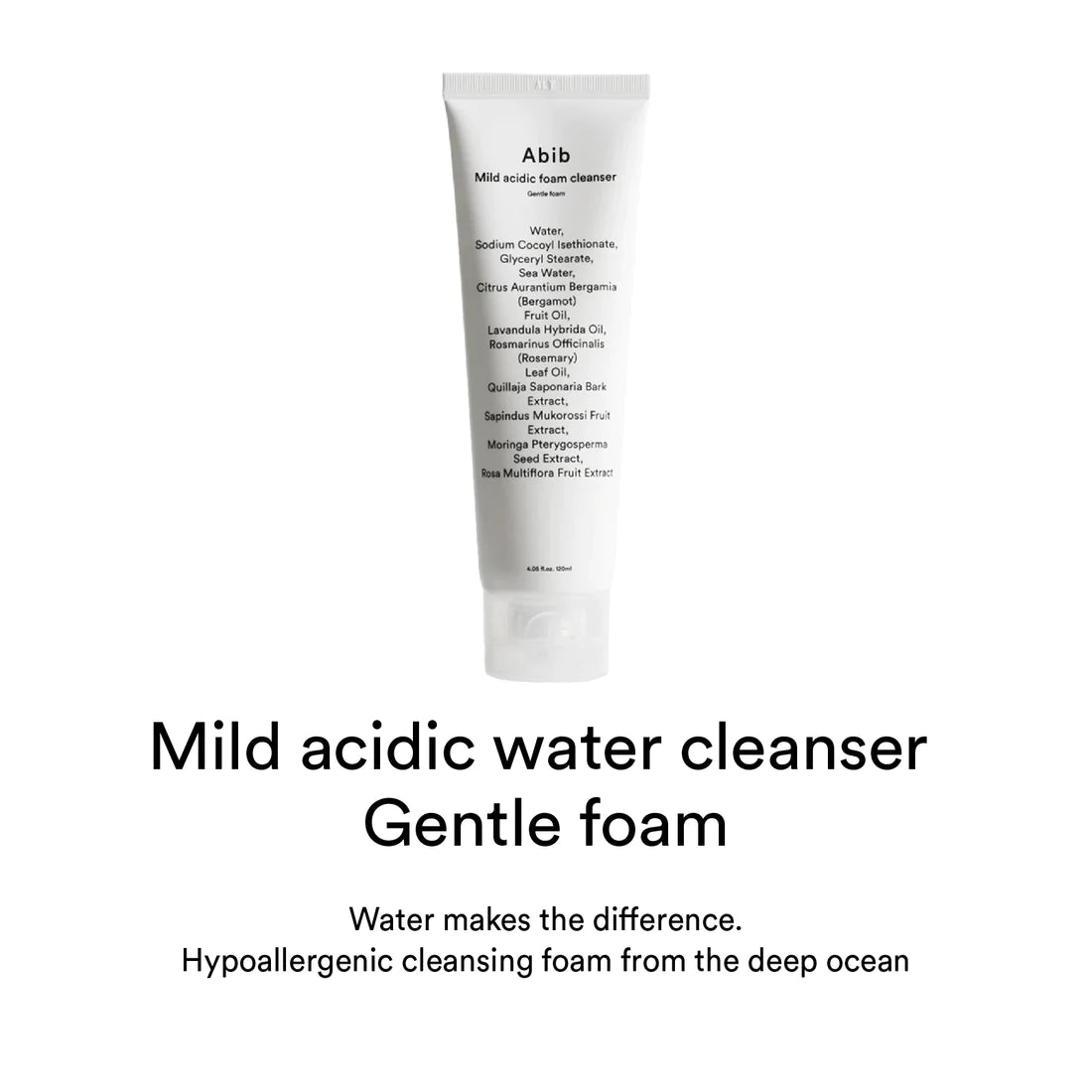 ABIB Mild Acidic Foam Cleanser Gentle Foam (120ml)