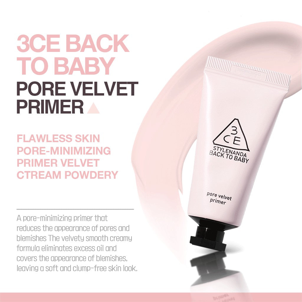 3CE Back To Baby Pore Velvet Primer 15g